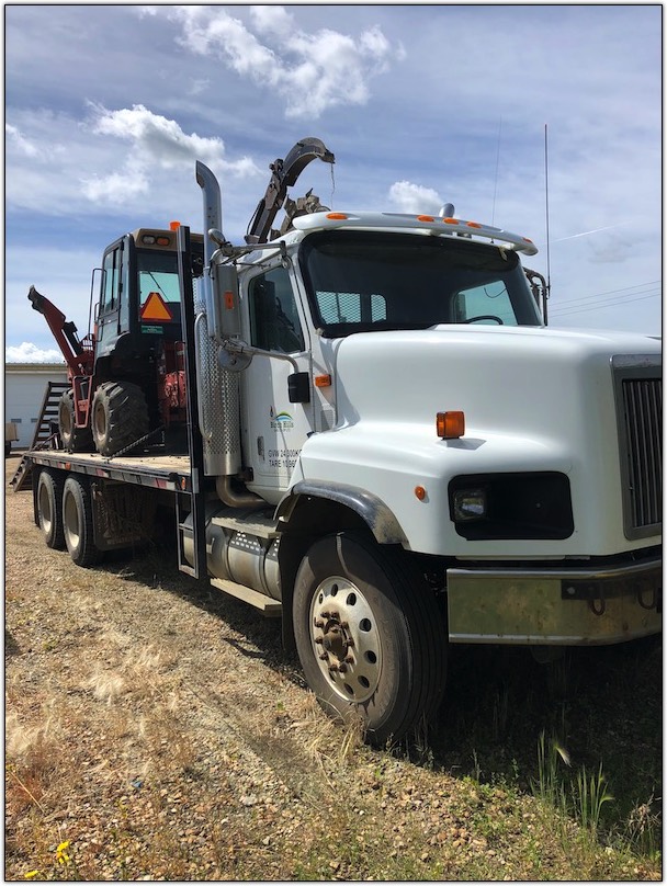 Birch hills Gas line trenching